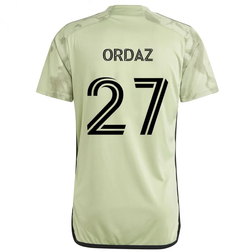 Danxen Niño Camiseta Nathan Ordaz #27 Verde Claro 2ª Equipación 2024/25 La Camisa