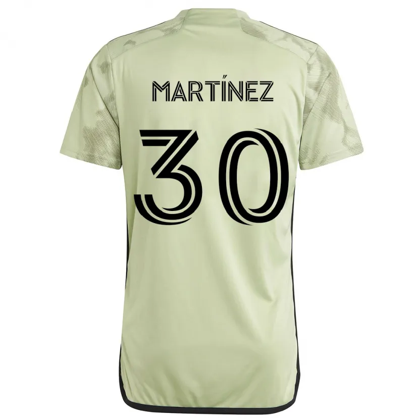 Danxen Niño Camiseta David Martínez #30 Verde Claro 2ª Equipación 2024/25 La Camisa