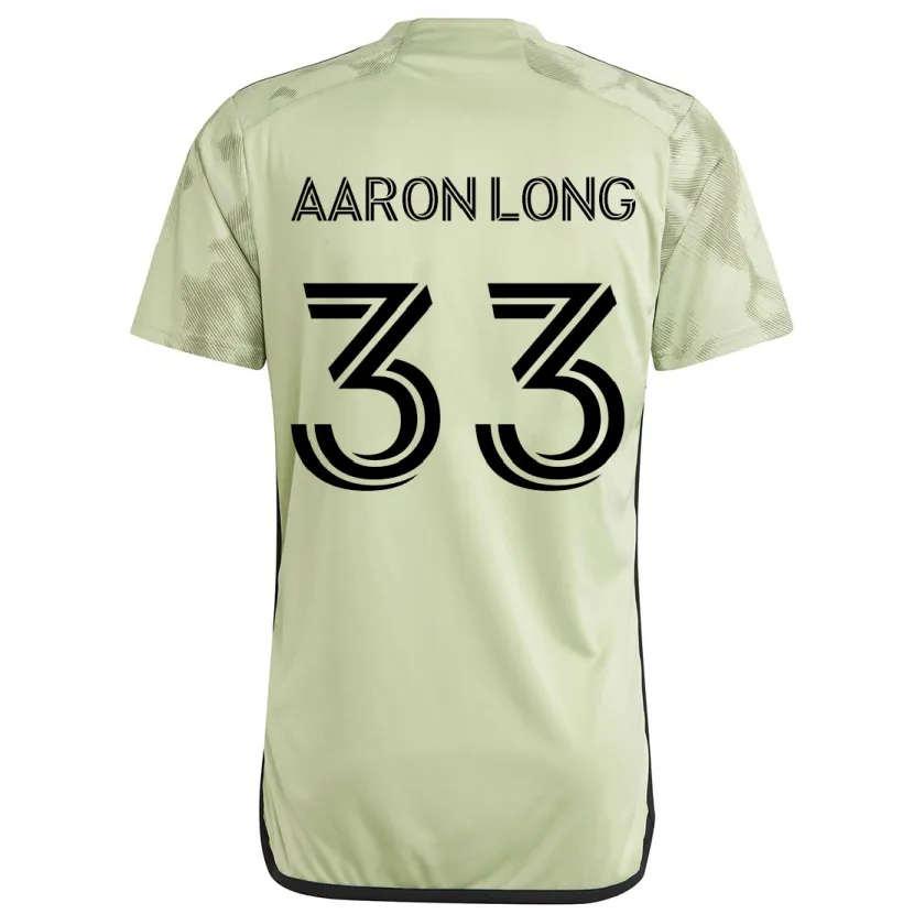 Danxen Niño Camiseta Aaron Long #33 Verde Claro 2ª Equipación 2024/25 La Camisa