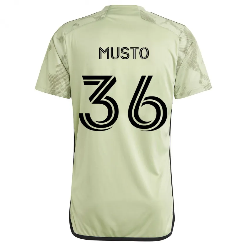 Danxen Niño Camiseta Tommy Musto #36 Verde Claro 2ª Equipación 2024/25 La Camisa