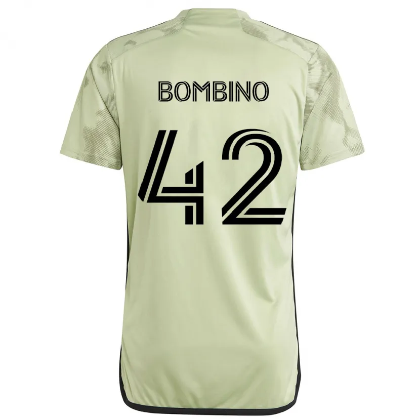 Danxen Niño Camiseta Luca Bombino #42 Verde Claro 2ª Equipación 2024/25 La Camisa