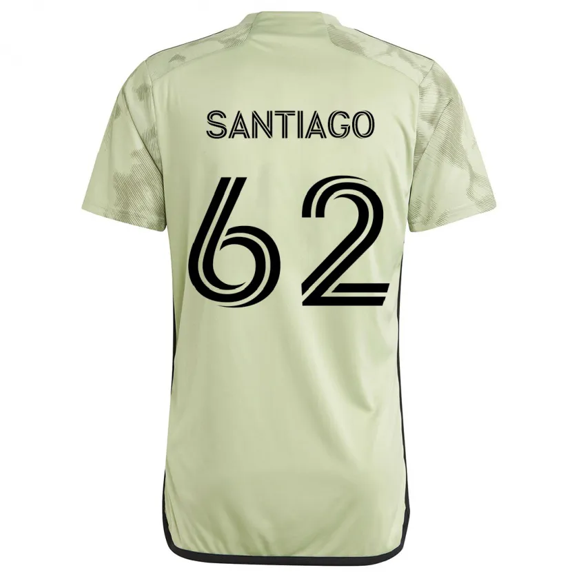 Danxen Niño Camiseta Joshua Santiago #62 Verde Claro 2ª Equipación 2024/25 La Camisa