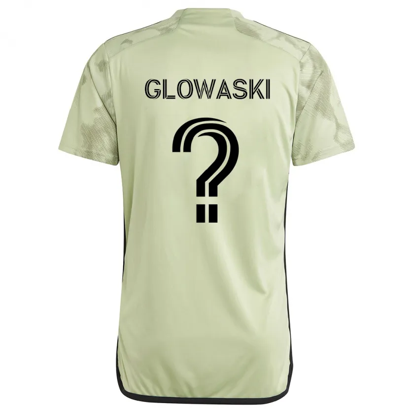 Danxen Niño Camiseta Dylan Glowaski #0 Verde Claro 2ª Equipación 2024/25 La Camisa