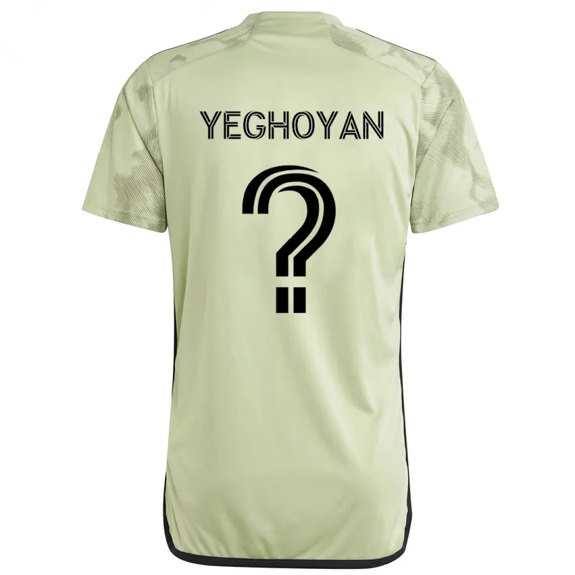 Danxen Niño Camiseta David Yeghoyan #0 Verde Claro 2ª Equipación 2024/25 La Camisa