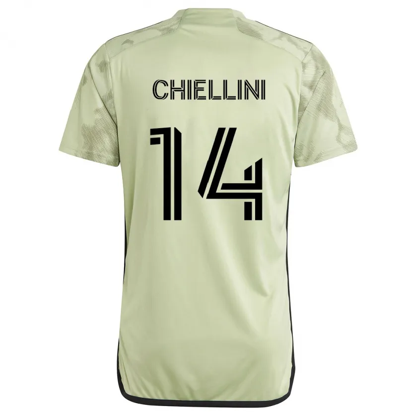 Danxen Niño Camiseta Giorgio Chiellini #14 Verde Claro 2ª Equipación 2024/25 La Camisa