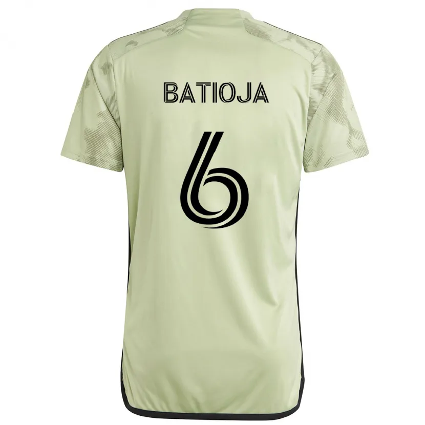 Danxen Niño Camiseta Jeremy Batioja #6 Verde Claro 2ª Equipación 2024/25 La Camisa