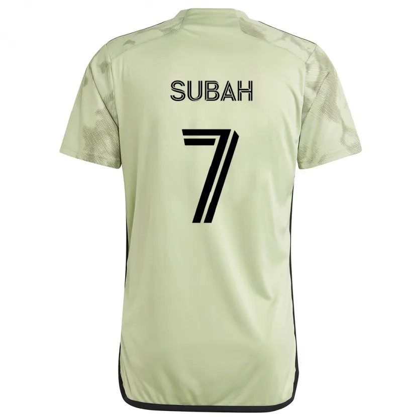 Danxen Niño Camiseta Yekeson Subah #7 Verde Claro 2ª Equipación 2024/25 La Camisa