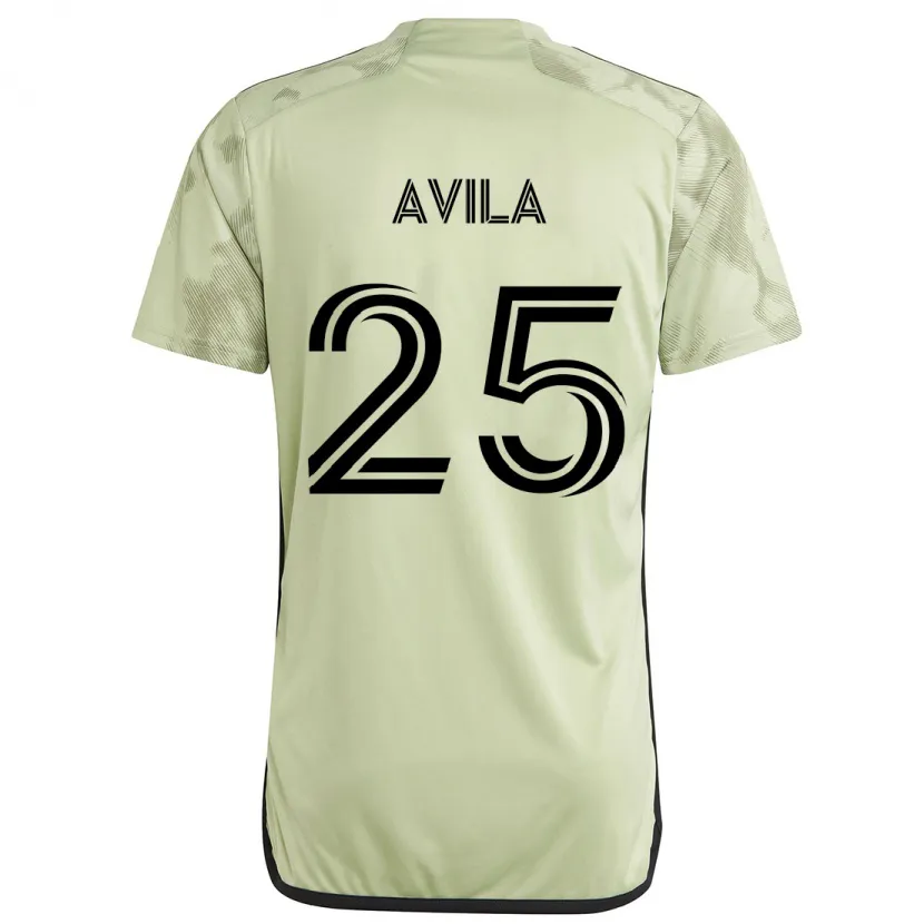 Danxen Niño Camiseta Armando Avila #25 Verde Claro 2ª Equipación 2024/25 La Camisa