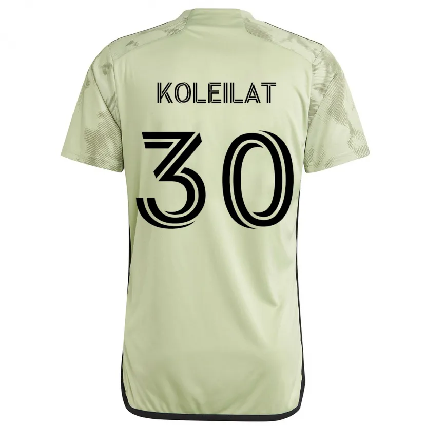 Danxen Niño Camiseta Jassem Koleilat #30 Verde Claro 2ª Equipación 2024/25 La Camisa