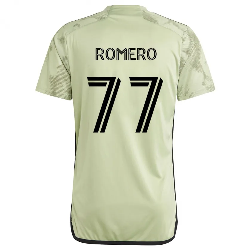 Danxen Niño Camiseta Alexander Romero #77 Verde Claro 2ª Equipación 2024/25 La Camisa