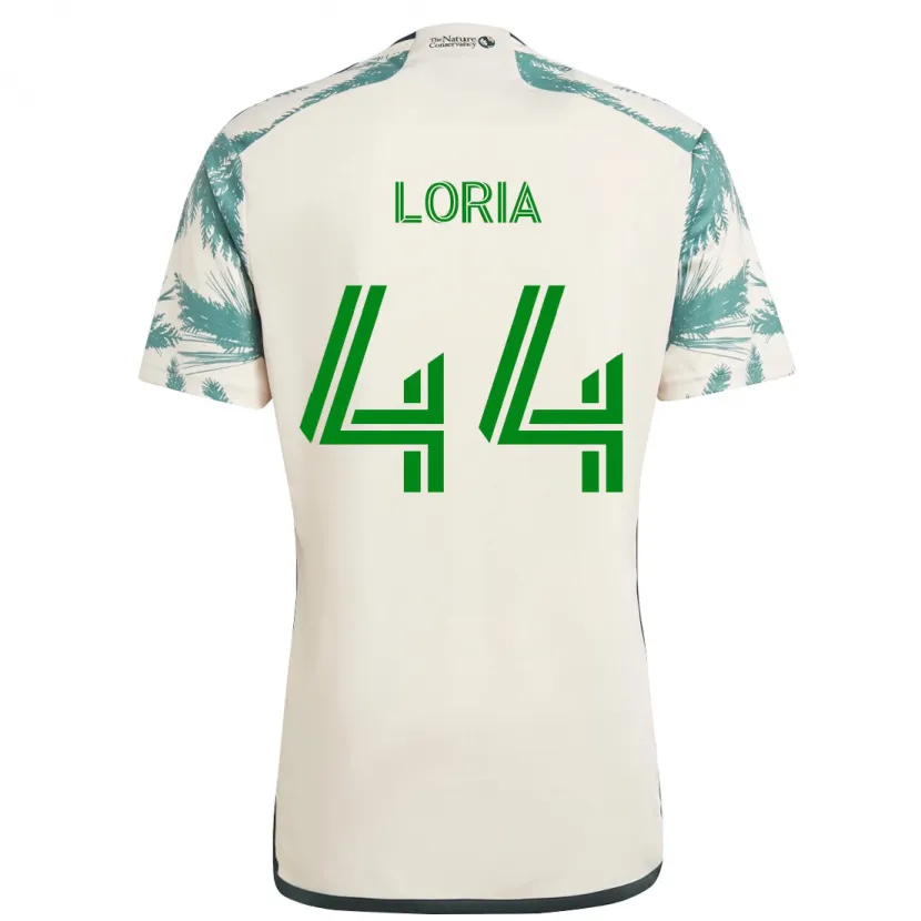 Danxen Niño Camiseta Marvin Loría #44 Beige Marrón 2ª Equipación 2024/25 La Camisa