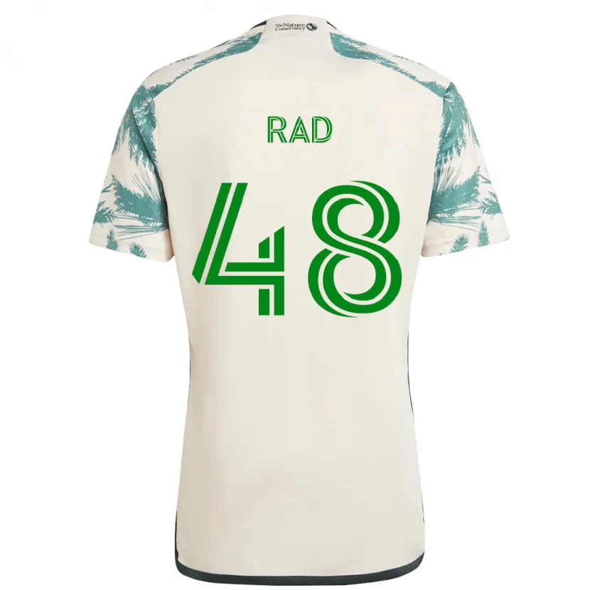 Danxen Niño Camiseta Kaveh Rad #48 Beige Marrón 2ª Equipación 2024/25 La Camisa