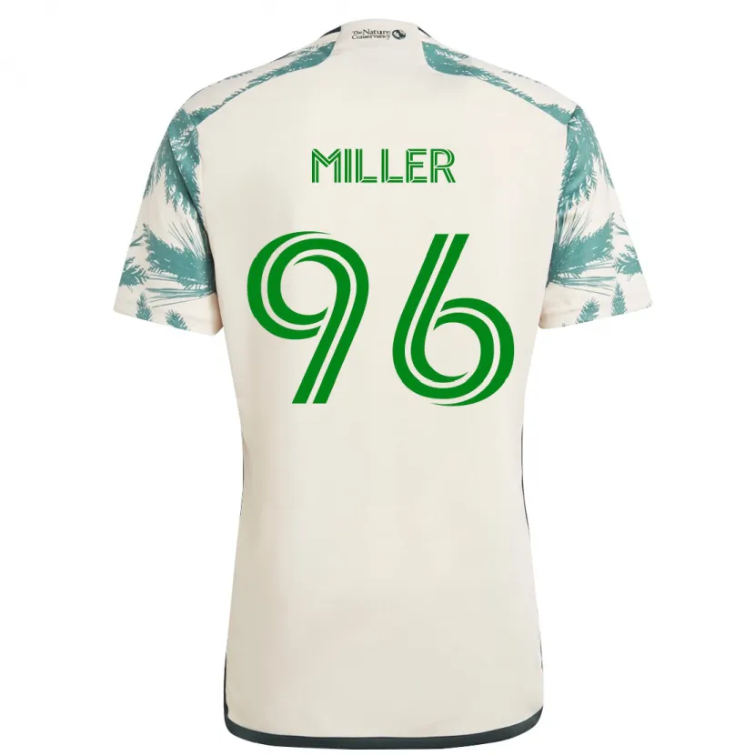 Danxen Niño Camiseta Carver Miller #96 Beige Marrón 2ª Equipación 2024/25 La Camisa