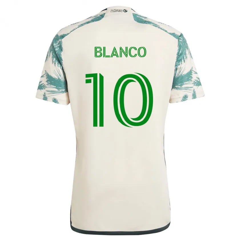 Danxen Niño Camiseta Sebastián Blanco #10 Beige Marrón 2ª Equipación 2024/25 La Camisa