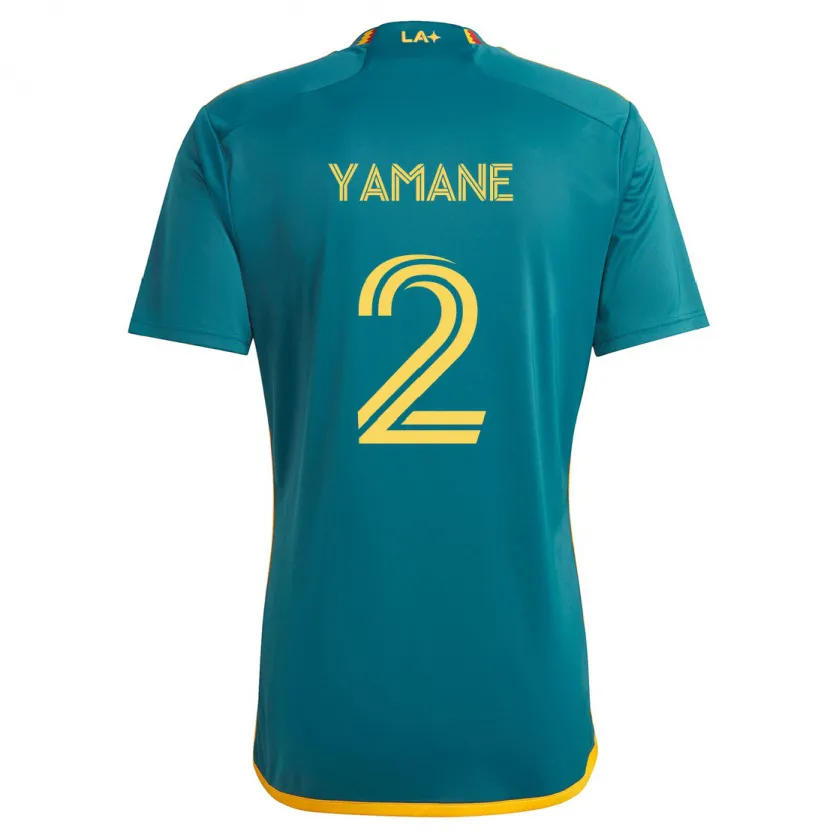 Danxen Niño Camiseta Miki Yamane #2 Verde Amarillo 2ª Equipación 2024/25 La Camisa