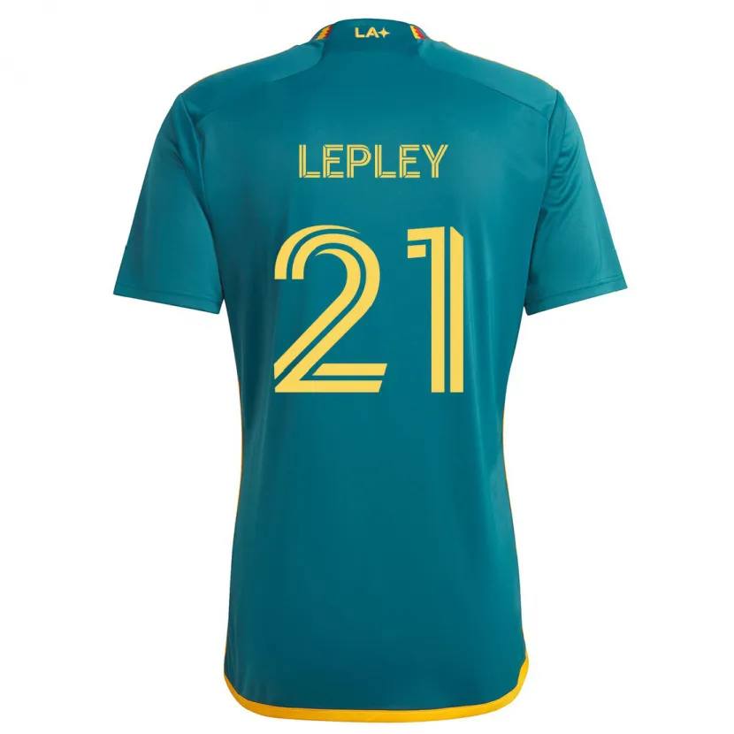 Danxen Niño Camiseta Tucker Lepley #21 Verde Amarillo 2ª Equipación 2024/25 La Camisa