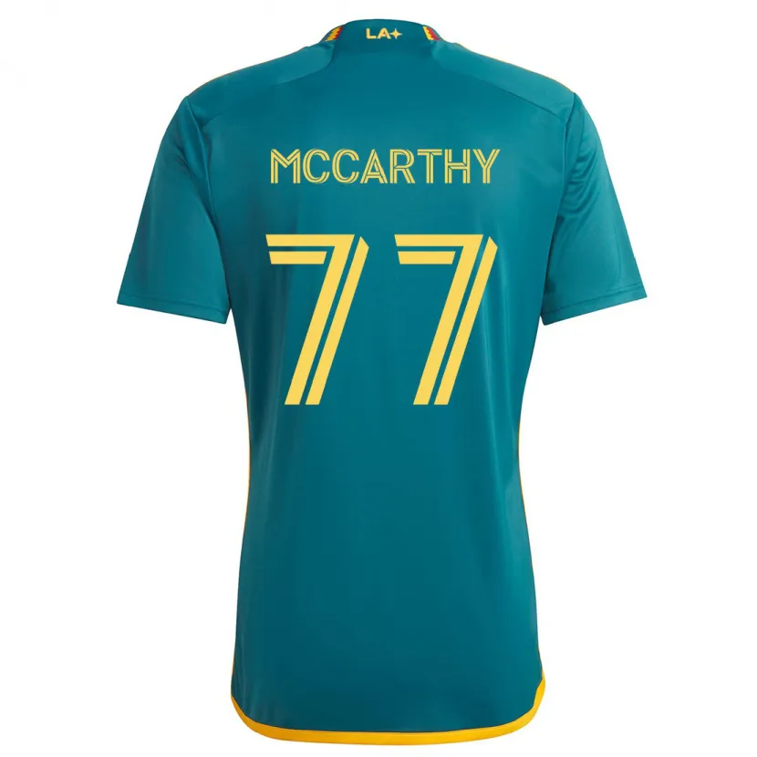 Danxen Niño Camiseta John Mccarthy #77 Verde Amarillo 2ª Equipación 2024/25 La Camisa