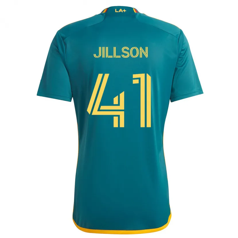 Danxen Niño Camiseta Simon Jillson #41 Verde Amarillo 2ª Equipación 2024/25 La Camisa