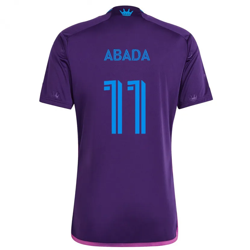 Danxen Niño Camiseta Liel Abada #11 Azul Morado 2ª Equipación 2024/25 La Camisa