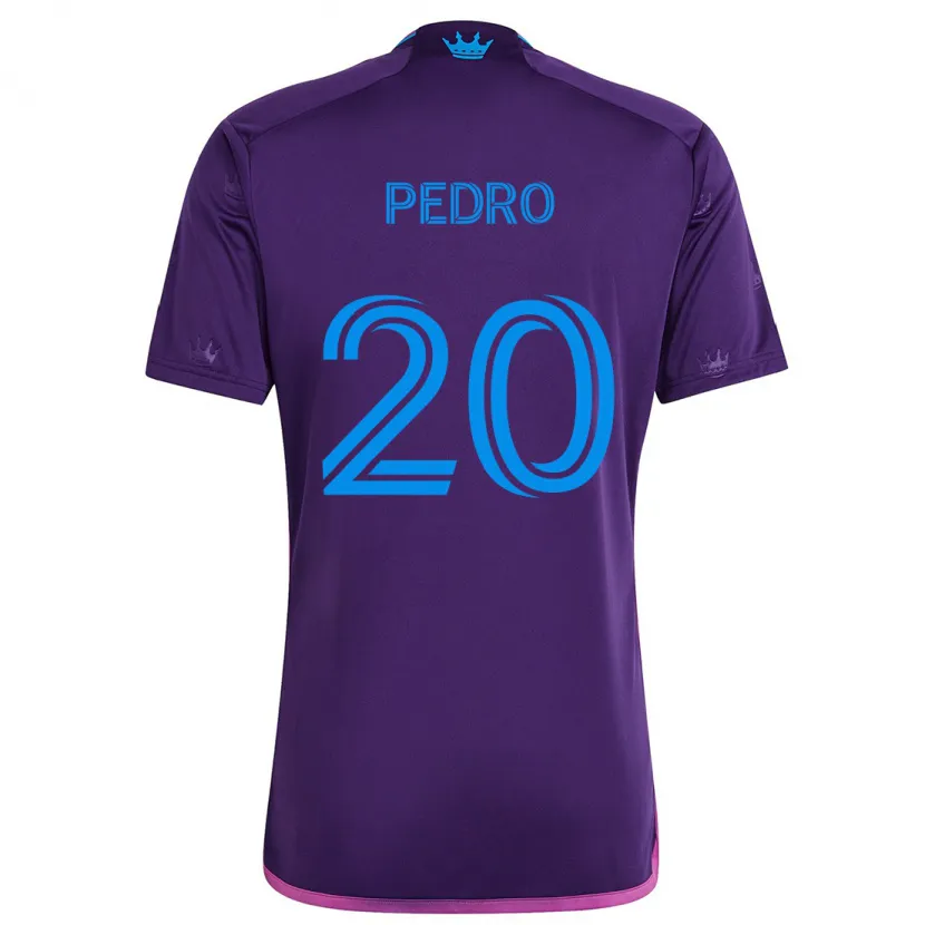 Danxen Niño Camiseta João Pedro #20 Azul Morado 2ª Equipación 2024/25 La Camisa