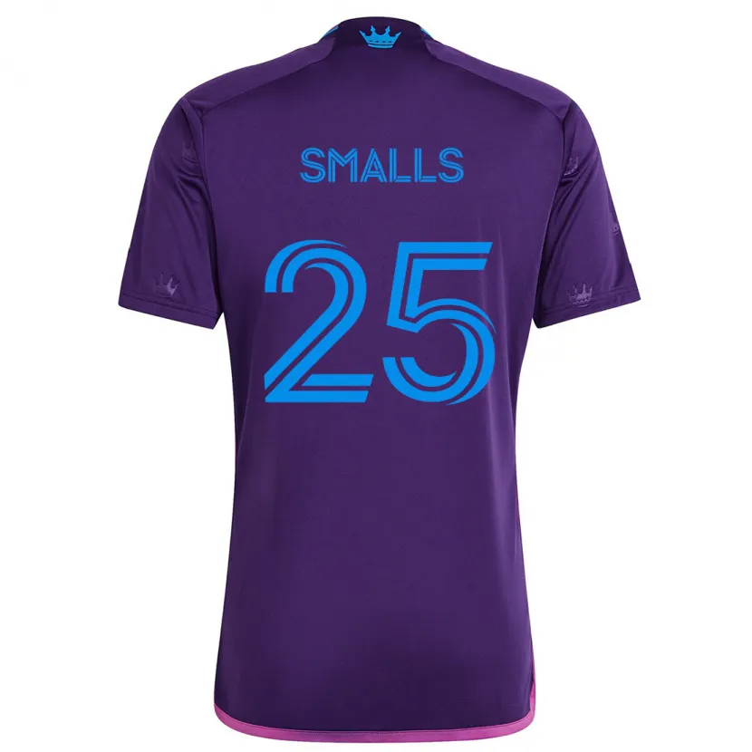 Danxen Niño Camiseta Tyger Smalls #25 Azul Morado 2ª Equipación 2024/25 La Camisa