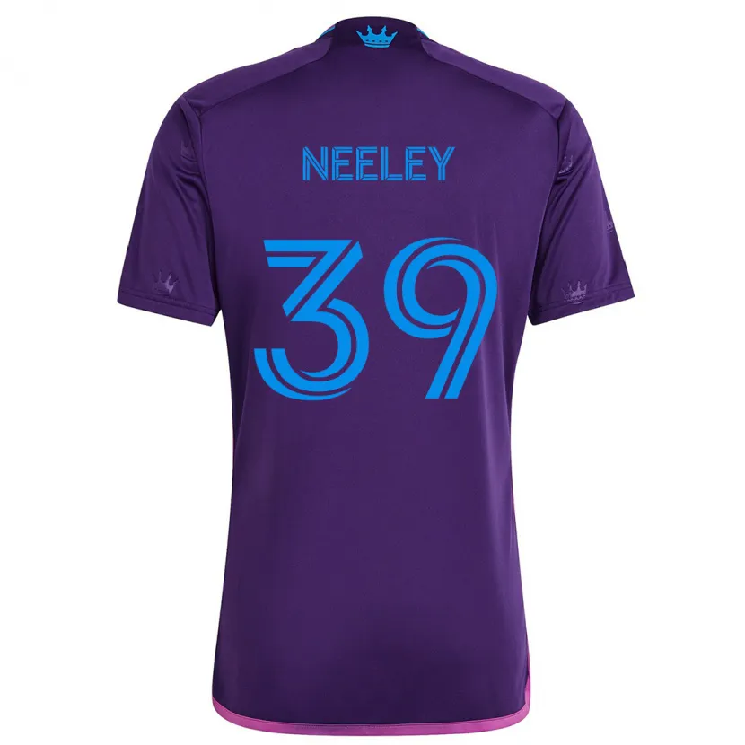 Danxen Niño Camiseta Jack Neeley #39 Azul Morado 2ª Equipación 2024/25 La Camisa