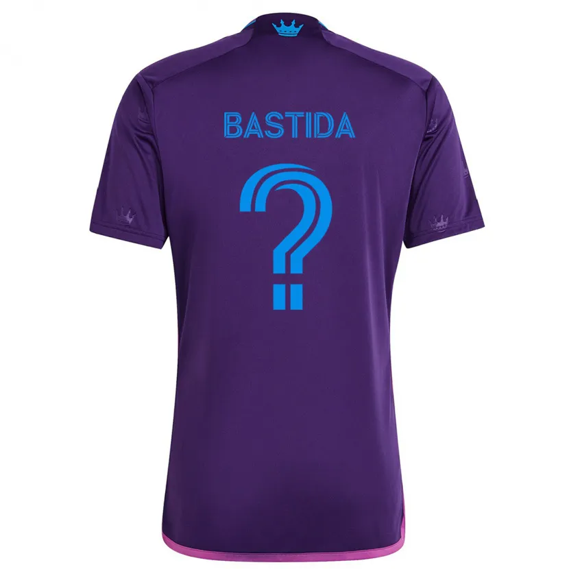 Danxen Niño Camiseta Juan Martinez-Bastida #0 Azul Morado 2ª Equipación 2024/25 La Camisa