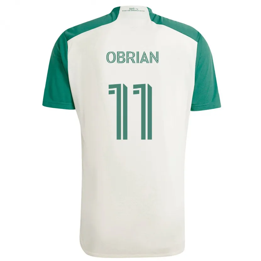 Danxen Niño Camiseta Jáder Obrian #11 Colores Tostados Verde 2ª Equipación 2024/25 La Camisa