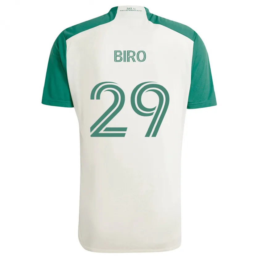 Danxen Niño Camiseta Guilherme Biro #29 Colores Tostados Verde 2ª Equipación 2024/25 La Camisa