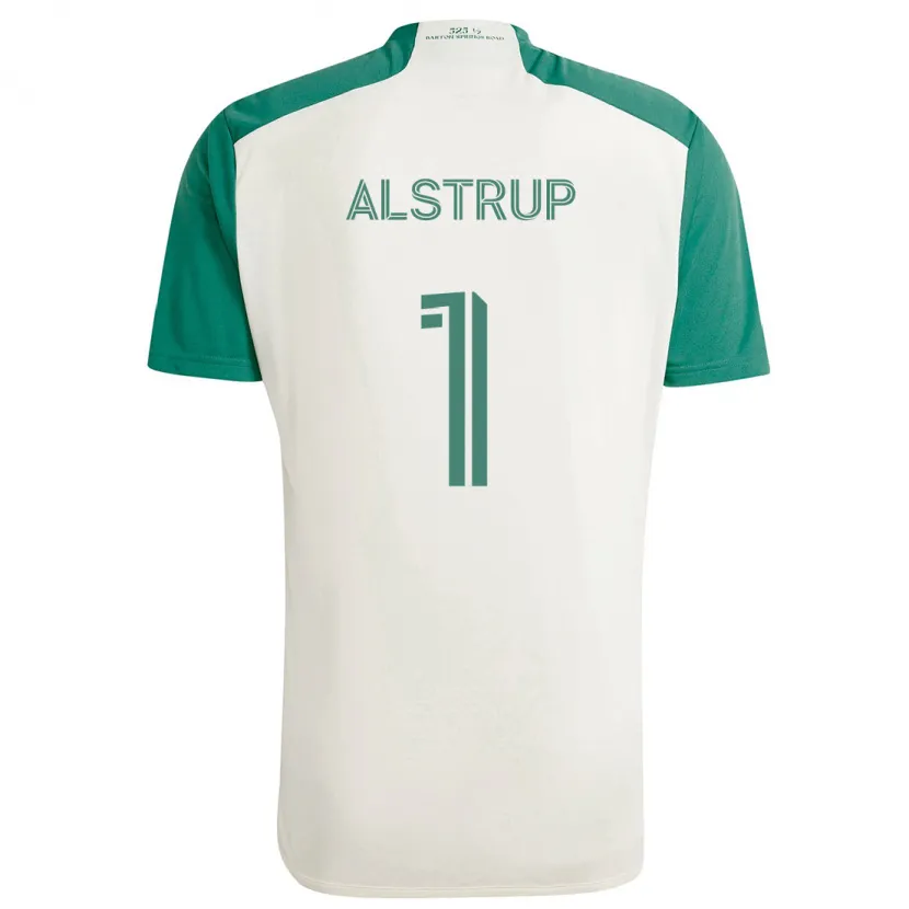 Danxen Niño Camiseta Marcus Alstrup #1 Colores Tostados Verde 2ª Equipación 2024/25 La Camisa