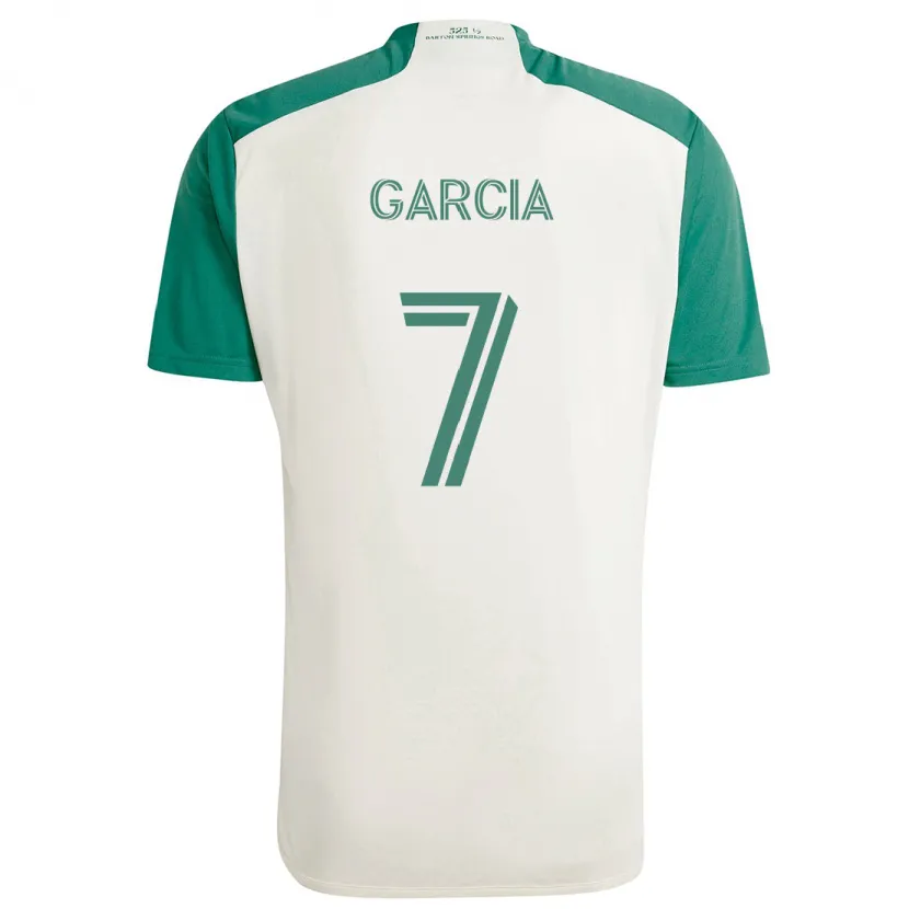 Danxen Niño Camiseta Anthony García #7 Colores Tostados Verde 2ª Equipación 2024/25 La Camisa