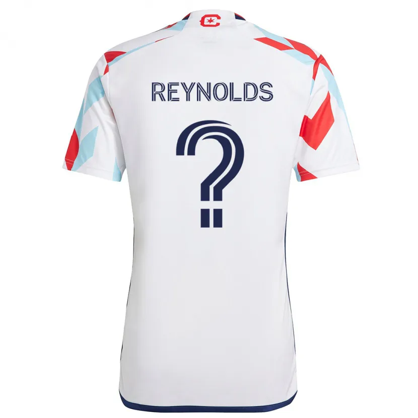 Danxen Niño Camiseta Justin Reynolds #0 Blanco Rojo Azul 2ª Equipación 2024/25 La Camisa