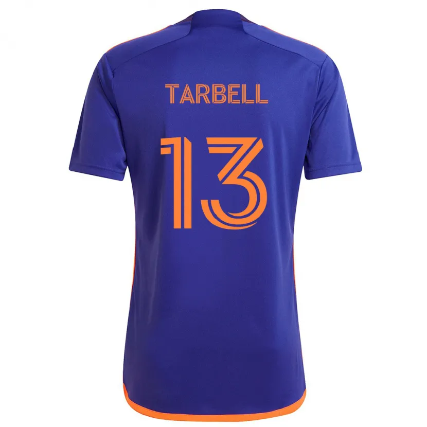 Danxen Niño Camiseta Andrew Tarbell #13 Púrpura Naranja 2ª Equipación 2024/25 La Camisa