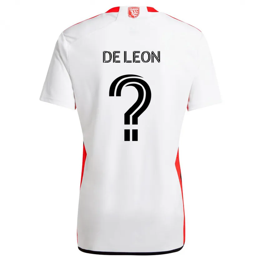 Danxen Niño Camiseta Brandon De Leon #0 Blanco Rojo 2ª Equipación 2024/25 La Camisa