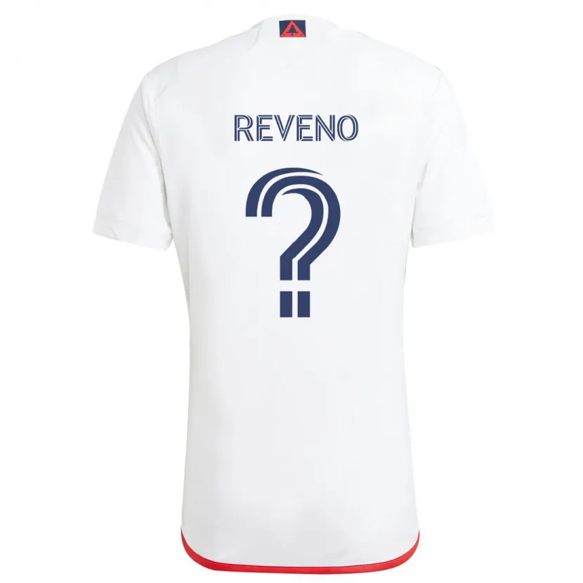 Danxen Niño Camiseta Ben Reveno #0 Blanco Rojo 2ª Equipación 2024/25 La Camisa