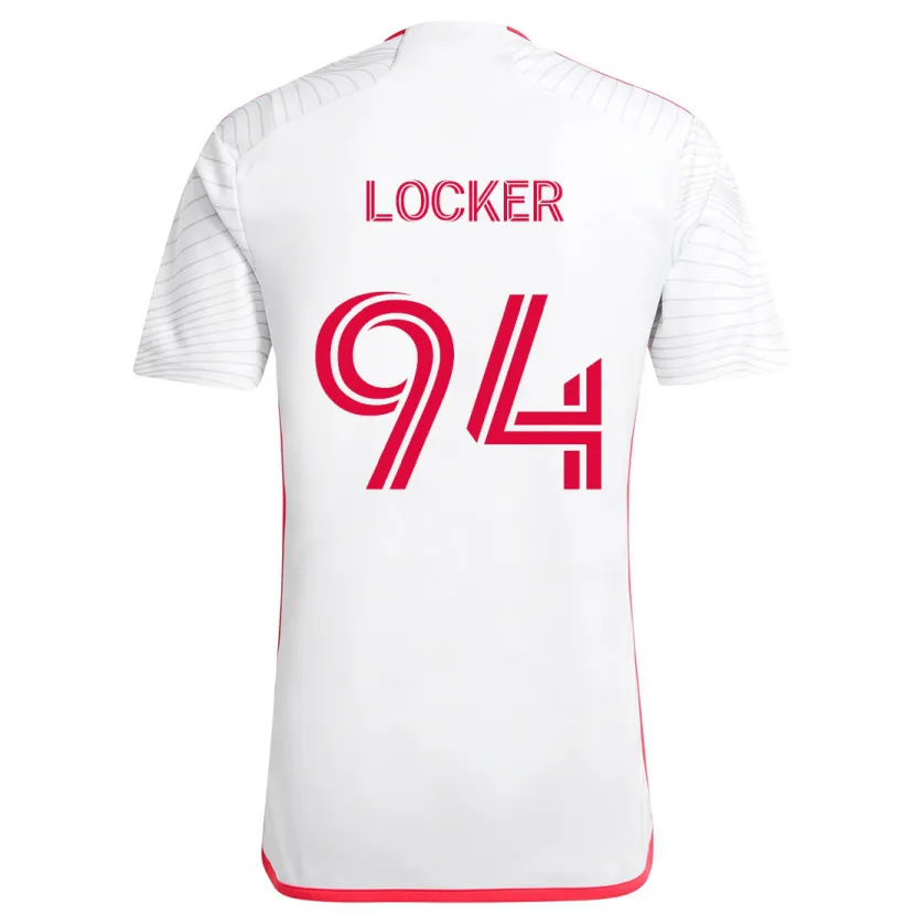 Danxen Niño Camiseta Carson Locker #94 Blanco Rojo 2ª Equipación 2024/25 La Camisa