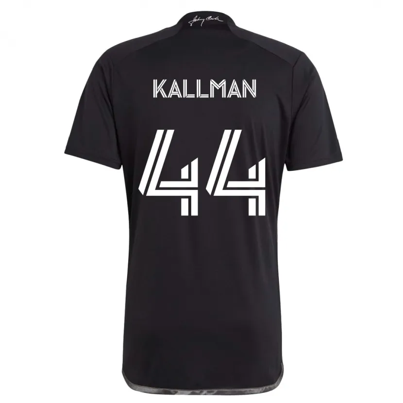 Danxen Niño Camiseta Brent Kallman #44 Negro 2ª Equipación 2024/25 La Camisa