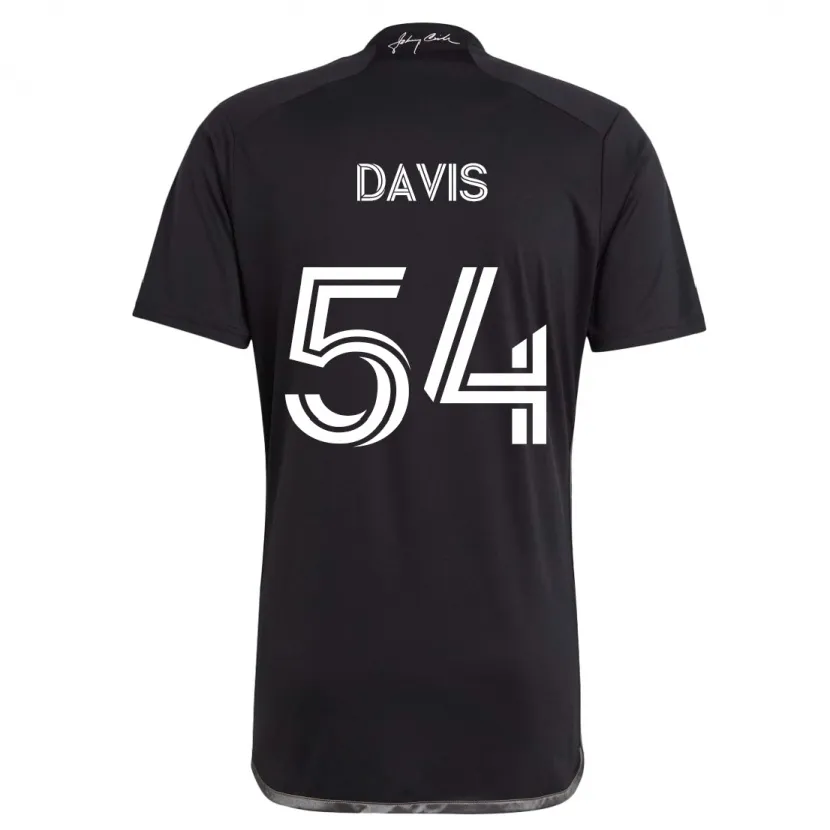 Danxen Niño Camiseta Sean Davis #54 Negro 2ª Equipación 2024/25 La Camisa