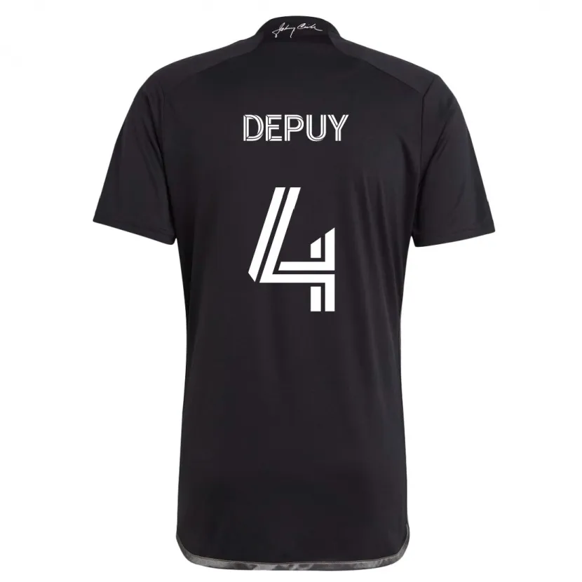 Danxen Niño Camiseta Nick Depuy #4 Negro 2ª Equipación 2024/25 La Camisa