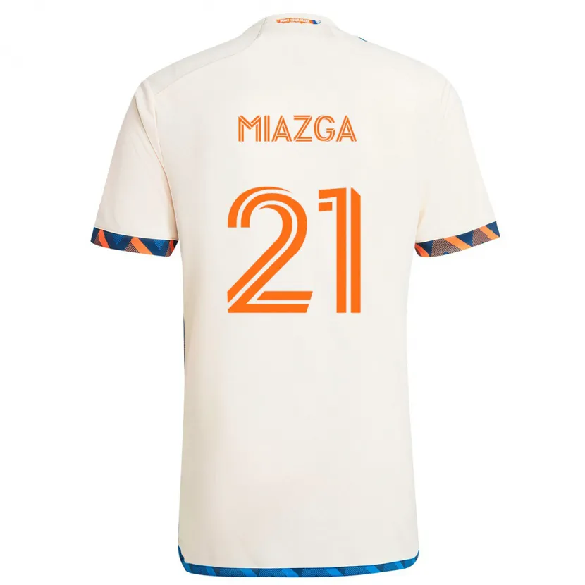 Danxen Niño Camiseta Matt Miazga #21 Blanco Naranja 2ª Equipación 2024/25 La Camisa