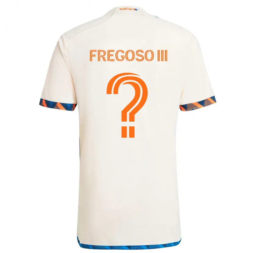 Danxen Niño Camiseta Arturo Fregoso Iii #0 Blanco Naranja 2ª Equipación 2024/25 La Camisa