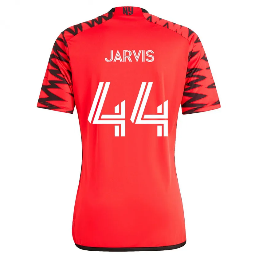 Danxen Niño Camiseta Aiden Jarvis #44 Rojo Negro Blanco 2ª Equipación 2024/25 La Camisa