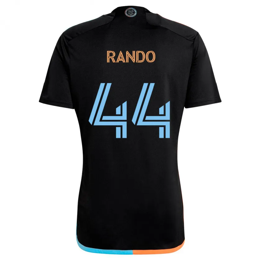 Danxen Niño Camiseta Alex Rando #44 Negro Naranja Azul 2ª Equipación 2024/25 La Camisa