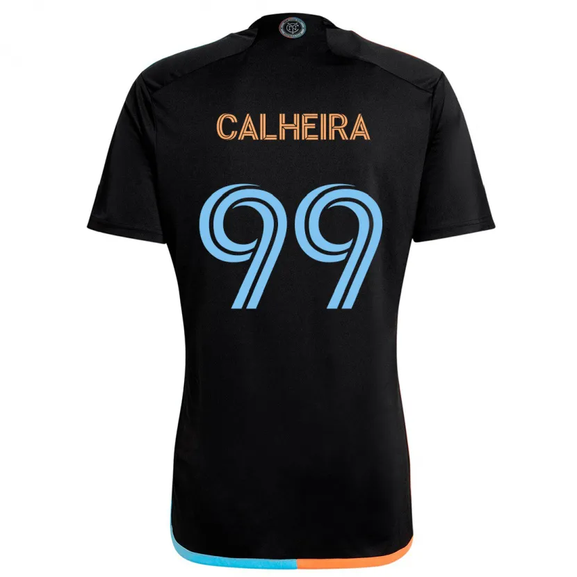 Danxen Niño Camiseta Taylor Calheira #99 Negro Naranja Azul 2ª Equipación 2024/25 La Camisa