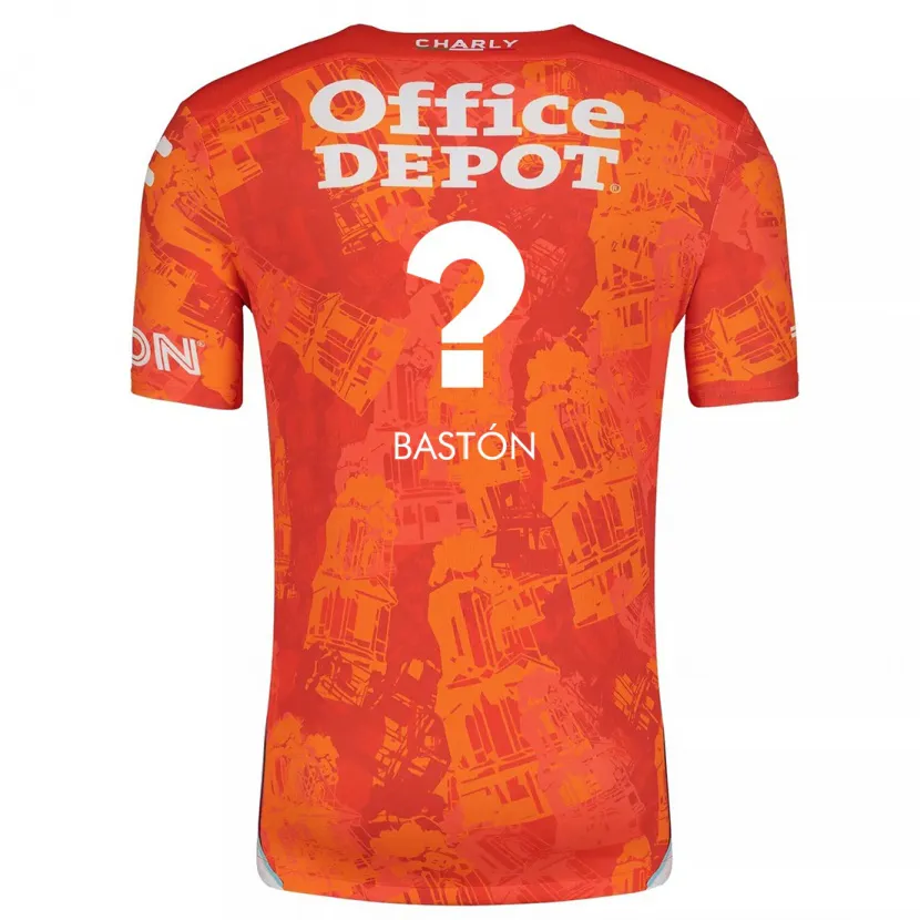 Danxen Niño Camiseta Borja Bastón #0 Naranja Blanco 2ª Equipación 2024/25 La Camisa