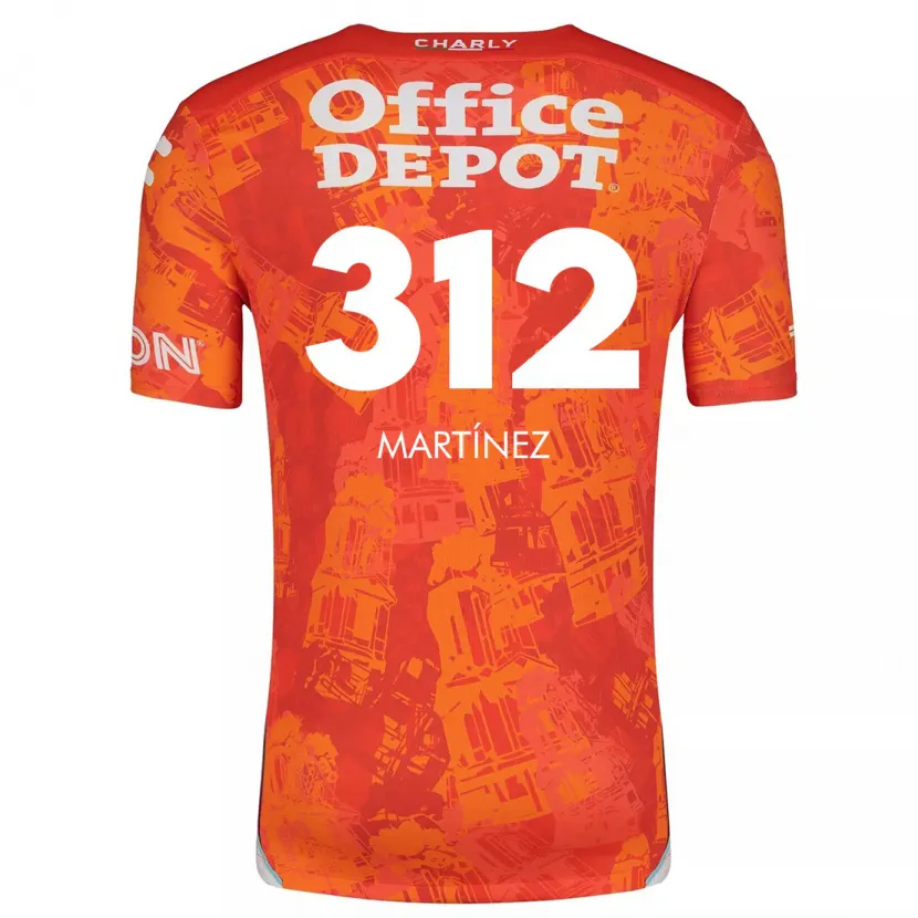 Danxen Niño Camiseta Ulises Martínez #312 Naranja Blanco 2ª Equipación 2024/25 La Camisa