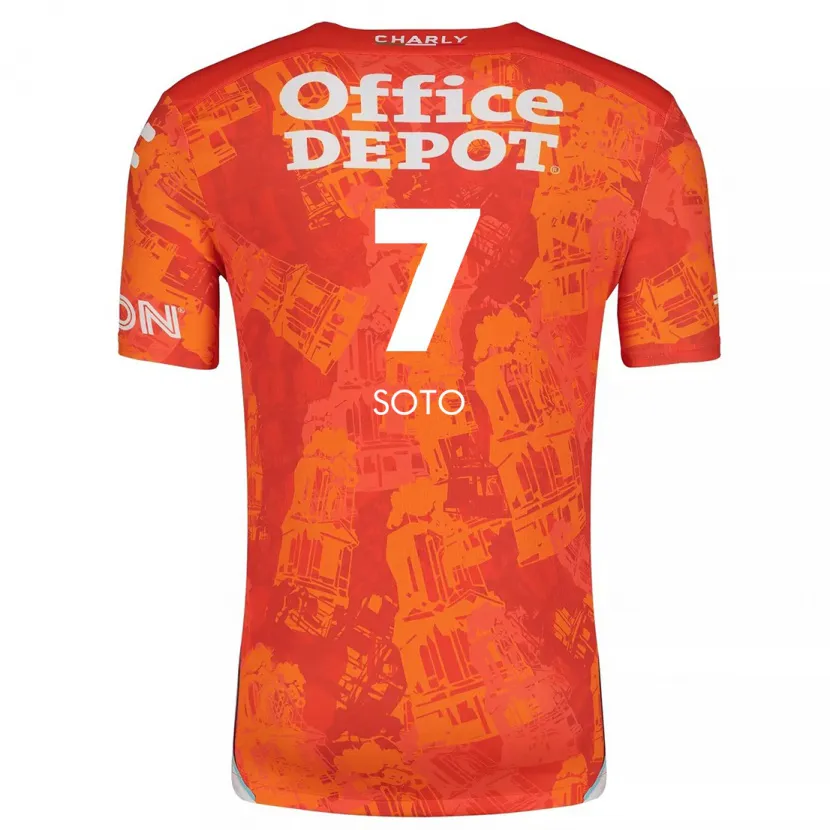 Danxen Niño Camiseta Alice Soto #7 Naranja Blanco 2ª Equipación 2024/25 La Camisa