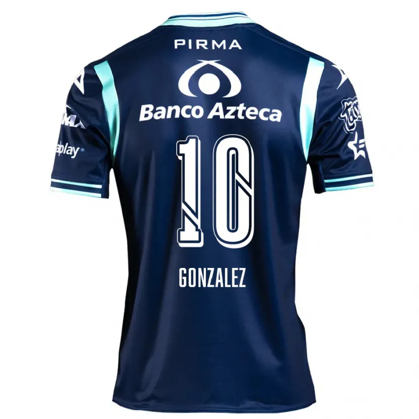 Danxen Niño Camiseta Jair González #10 Azul Marino 2ª Equipación 2024/25 La Camisa