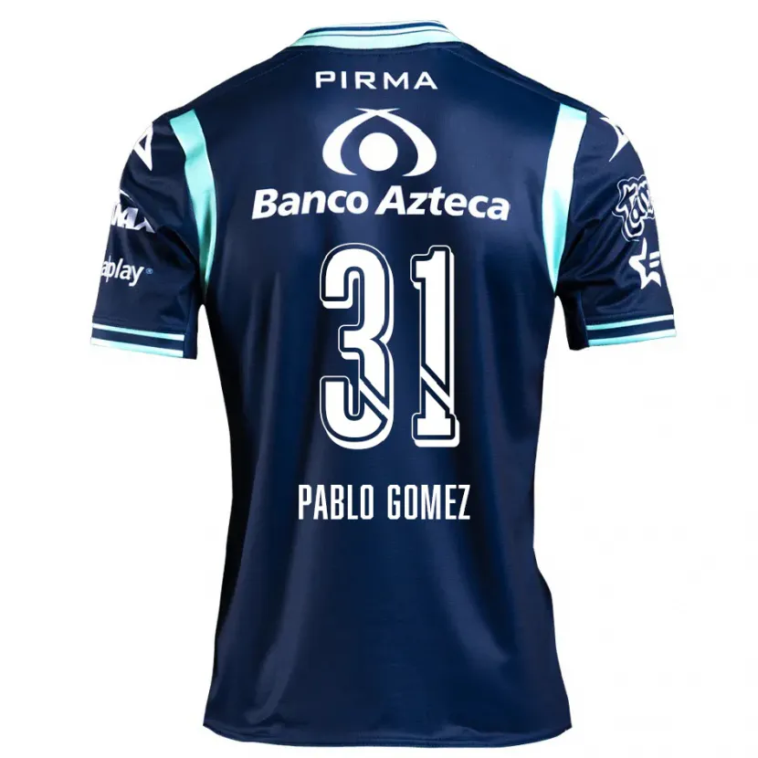 Danxen Niño Camiseta Juan Pablo Gómez #31 Azul Marino 2ª Equipación 2024/25 La Camisa