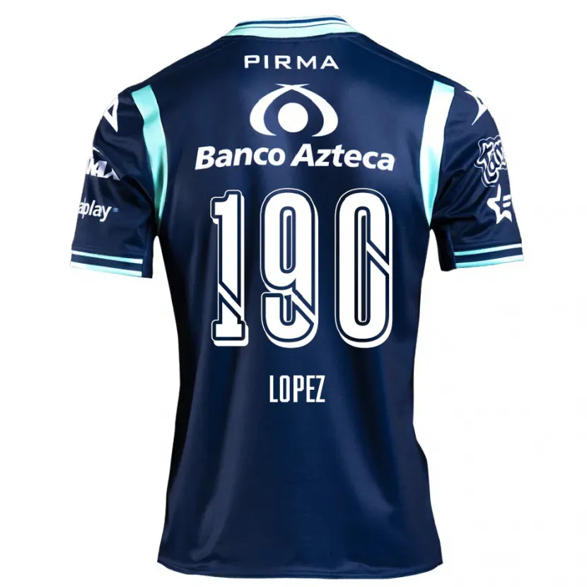 Danxen Niño Camiseta Josué López #190 Azul Marino 2ª Equipación 2024/25 La Camisa